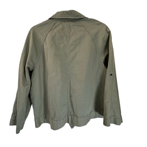 Loft Lightweight Khaki Green Half Zip Jacket Size M - Picture 3 of 9
